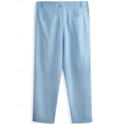 Best OUKU Men's Linen Pants Trousers Summer Pants Beach Pants Front Pocket Straight Leg Plain Comfort Breathable Business Casual Daily Fashion Basic Black White