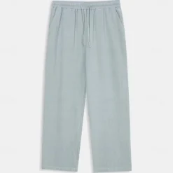 New OUKU Men's Linen Pants Trousers Summer Pants Front Pocket Pleats Straight Leg Plain Comfort Breathable Full Length Casual Daily Holiday Fashion Basic Dark Khaki Black Micro-elastic