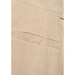 OUKU Men's Linen Pants Trousers Summer Pants Beach Pants Front Pocket Straight Leg Plain Comfort Breathable Casual Daily Holiday Fashion Basic Black White