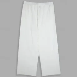 Outlet OUKU Men's Linen Pants Trousers Summer Pants Baggy Pants Beach Pants Drawstring Elastic Waist Straight Leg Plain Comfort Breathable Full Length Outdoor Daily Holiday Vacation Fashion Black White