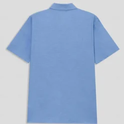 Discount OUKU Men's Linen Shirt Casual Shirt Button Down Shirt White Blue Gray Short Sleeve Solid Color Turndown Outdoor Causal Button Clothing Apparel Vacation Daily Sport