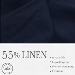 Hot OUKU Men's Linen Shirt Cotton Linen Shirt Long Sleeve Floral Turndown Spring & Fall Outdoor Causal Clothing Apparel Button Navy Blue