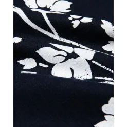 Hot OUKU Men's Linen Shirt Cotton Linen Shirt Long Sleeve Floral Turndown Spring & Fall Outdoor Causal Clothing Apparel Button Navy Blue
