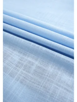 Outlet OUKU Men's Linen Shirt Summer Shirt Beach Wear Button Up Shirt Striped Vacation Curise White Blue Green Khaki Short Sleeve Lapel Spring & Summer Clothing Apparel Basic