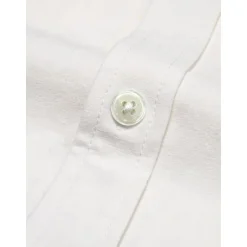 Outlet OUKU Men's Linen Shirt Long Sleeve Fold-over Collar Summer Spring & Fall Clothing Apparel Casual Shirt Button Down Shirt Plain Lapel Summer Casual Daily Clothing Apparel White