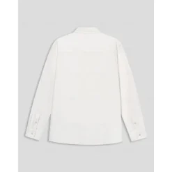 Outlet OUKU Men's Linen Shirt Long Sleeve Fold-over Collar Summer Spring & Fall Clothing Apparel Casual Shirt Button Down Shirt Plain Lapel Summer Casual Daily Clothing Apparel White