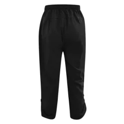 Best OUKU Men's Linen Shorts Summer Shorts Bloomers Baggy Pants Beach Shorts Elastic Drawstring Design Front Pocket Plain Comfort Soft Calf-Length Casual Daily Sports Fashion Black White