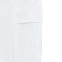 Sale OUKU Men's Linen Shorts Summer Shorts Beach Shorts Pocket Drawstring Elastic Waist Plain Comfort Breathable Short Vacation Holiday Beach Hawaiian Boho Black White
