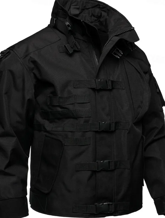 Discount OUKU Men's Military Jacket Hiking Jacket Tactical Jacket Sports Outdoor Camping & Hiking Waterproof Windbreaker Zipper Pocket Winter Spring & Fall Solid Color Active Sports & Outdoors Hooded Regular