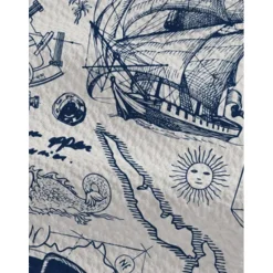 Hot OUKU Men's Nautical Shirt Button Up Shirt Short Sleeve Vintage Fashion Designer Outdoor Casual Holiday Summer Spring Turndown Print Button-Down White Yellow Light Green Pink Black / Brown