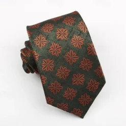 Online OUKU Men's Neckties Fashion Business Jacquard Print Pattern Wedding Party Daily Wear