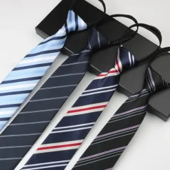 Sale OUKU Men's Neckties Fashion Business Jacquard Stripes Wedding Party Daily Wear