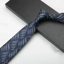 Sale OUKU Men's Neckties Fashion Business Print Pattern Wedding Party Daily Wear