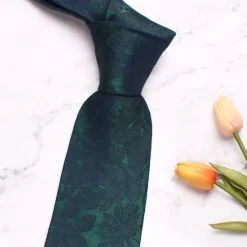 Discount OUKU Men's Neckties Fashion Business Jacquard Print Florals Wedding Party Daily Wear