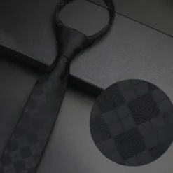 Online OUKU Men's Neckties Fashion Business Jacquard Pattern Wedding Party Daily Wear