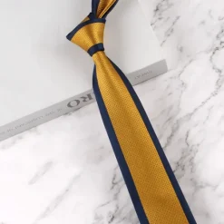 New OUKU Men's Neckties Fashion Formal Splice Color Block Wedding Party Daily Wear