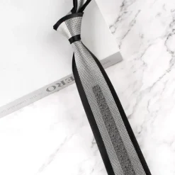 New OUKU Men's Neckties Fashion Formal Splice Color Block Wedding Party Daily Wear