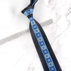 New OUKU Men's Neckties Fashion Formal Splice Color Block Wedding Party Daily Wear
