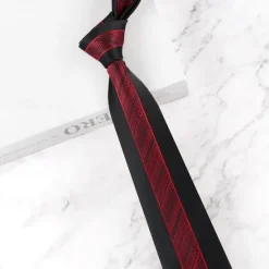 New OUKU Men's Neckties Fashion Formal Splice Color Block Wedding Party Daily Wear