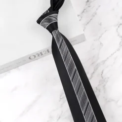 Online OUKU Men's Neckties Fashion Formal Classic Color Block Wedding Party Daily Wear