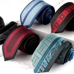 Online OUKU Men's Neckties Fashion Formal Classic Color Block Wedding Party Daily Wear