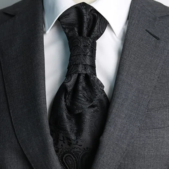 Online OUKU Men's Neckties Men Ties Adjustable Bow Plain Wedding Birthday Party