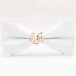 Sale OUKU Men's Neckties Modern Contemporary Metal Solid Color Wedding Party Daily Wear