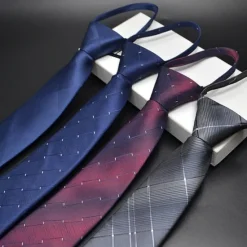 New OUKU Men's Neckties Modern Contemporary Classic Jacquard Geometic Wedding Party Daily Wear