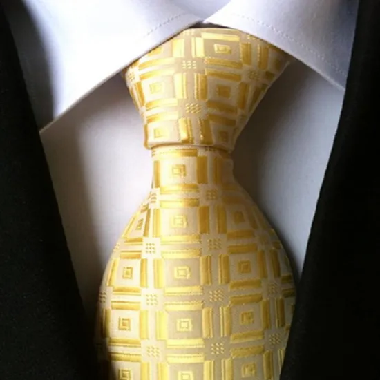 Sale OUKU Men's Neckties Vintage Party Work Print Formal Business Rainbow