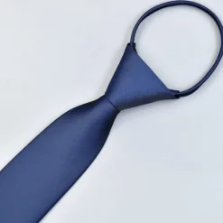 Clearance OUKU Men's Neckties Zip Tie Men Ties Zipper Tie Skinny Tie Pretied Bow Plain Wedding Birthday Party