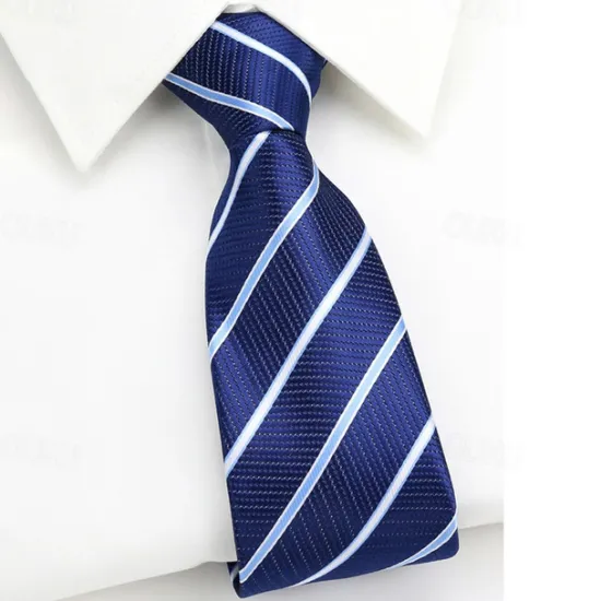 Clearance OUKU Men's Neckties Zip Tie Men Ties Zipper Tie Bow Striped Wedding Birthday Party