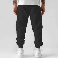 OUKU Men's New York Sweatpants Joggers Pants Trousers Mid Waist Drawstring Elastic Waist Fashion Casual Outdoor Street Dailywear Pocket Spring Fall Winter 3D Print Black