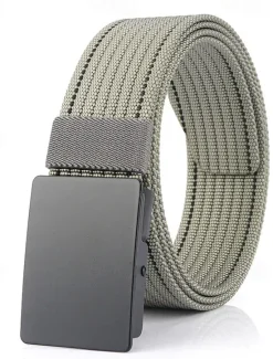 Hot OUKU Men's Nylon Belt Waist Belt Black 1# Black Nylon Alloy Durable Adjustable Plain Outdoor Daily