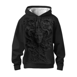 New OUKU Men's Graphic Animal Hoodie Hoodies Sweatshirt Hoodie Long Sleeve Hooded Sweatshirt Hooded Fashion 3D Print Sports Outdoor Holiday Vacation 5 7 Print Front Pocket Spring & Fall Designer