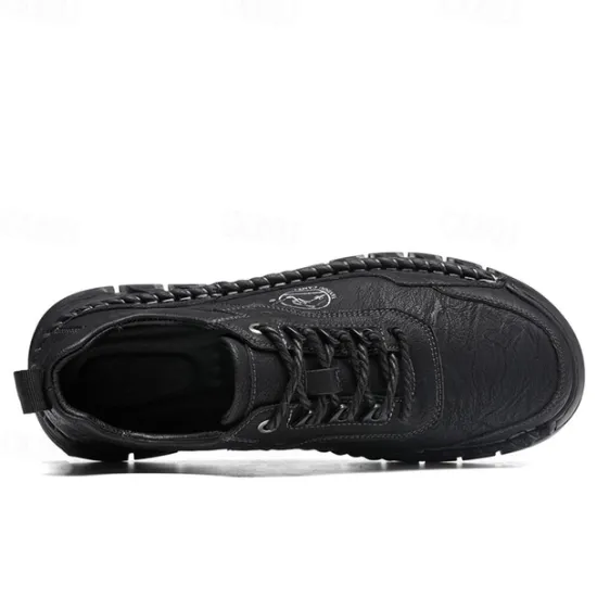 New OUKU Men's Outdoor Hiking Shoes with Durable Faux Leather Upper and Rugged Sole – Comfortable Lace-Up Sneakers for Everyday Wear and Adventure