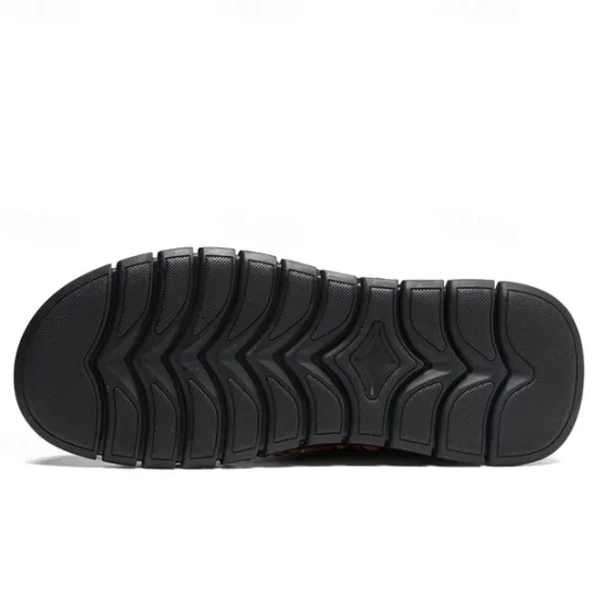 New OUKU Men's Outdoor Hiking Shoes with Durable Faux Leather Upper and Rugged Sole – Comfortable Lace-Up Sneakers for Everyday Wear and Adventure