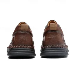 New OUKU Men's Outdoor Hiking Shoes with Durable Faux Leather Upper and Rugged Sole – Comfortable Lace-Up Sneakers for Everyday Wear and Adventure