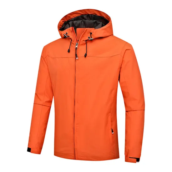 Best OUKU Men's Outdoor Jacket Softshell Jacket Transition Jacket Hoodie Jacket Training Outdoor Waterproof Windproof Pocket Drawstring Spring Fall Solid Color Casual Military Style Stand Collar Regular