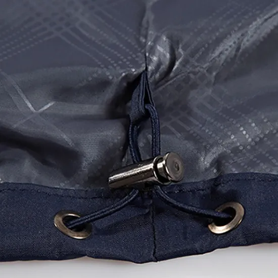 Best OUKU Men's Outdoor Jacket Softshell Jacket Transition Jacket Hoodie Jacket Training Outdoor Waterproof Windproof Pocket Drawstring Spring Fall Solid Color Casual Military Style Stand Collar Regular