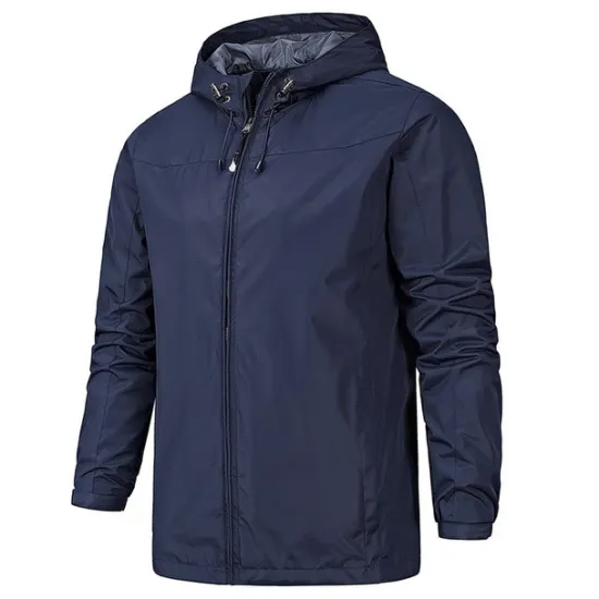 Best OUKU Men's Outdoor Jacket Softshell Jacket Transition Jacket Hoodie Jacket Training Outdoor Waterproof Windproof Pocket Drawstring Spring Fall Solid Color Casual Military Style Stand Collar Regular
