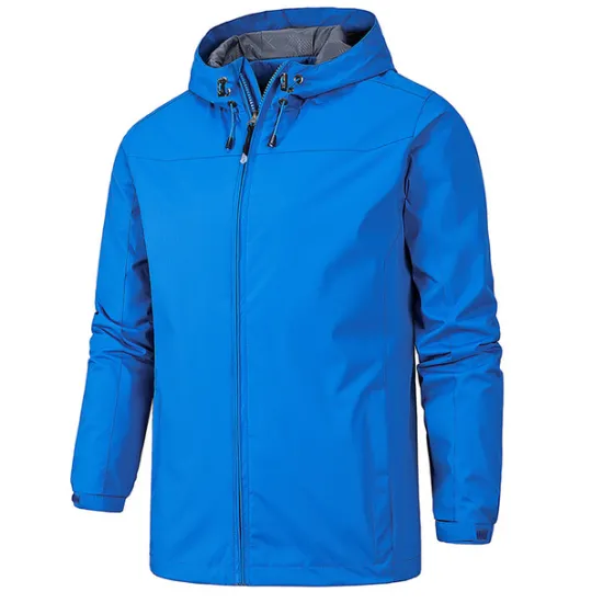 Best OUKU Men's Outdoor Jacket Softshell Jacket Transition Jacket Hoodie Jacket Training Outdoor Waterproof Windproof Pocket Drawstring Spring Fall Solid Color Casual Military Style Stand Collar Regular