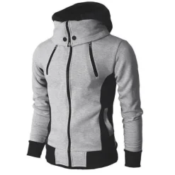 Outlet OUKU Men's Outdoor Jacket Winter Coat Winter Jacket Sports Outdoor Daily Wear Fall Winter Solid Color Regular Dark Gray Grey Jacket