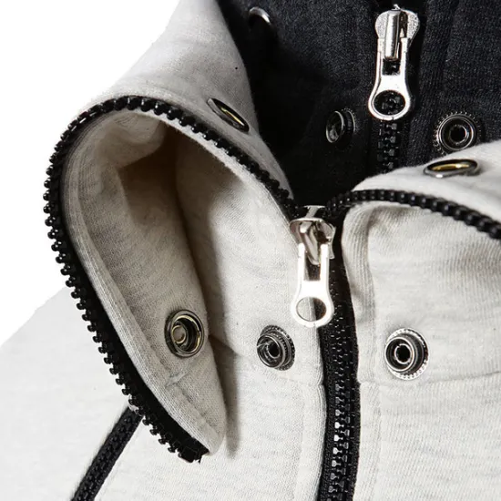 Outlet OUKU Men's Outdoor Jacket Winter Coat Winter Jacket Sports Outdoor Daily Wear Fall Winter Solid Color Regular Dark Gray Grey Jacket
