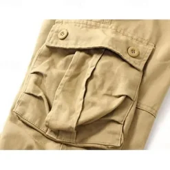 Sale OUKU Men's Outdoor Pants Cargo Pants Hiking Pants Trousers Military Camouflage Outdoor Regular Fit Waterproof Breathable Quick Dry Pants / Trousers Forest Green Black+Grey Cotton Hunting Climbing Camping