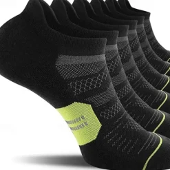 OUKU Men's 6-Pack Multi Packs Socks Ankle Socks Low Cut Socks Running Socks Casual Socks Black White Color Color Block Sports & Outdoor Daily Vacation Basic Medium Spring Fall Fashion Casual