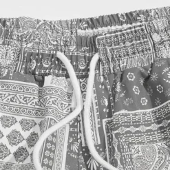 Clearance OUKU Men's Paisley Color Block Flower / Floral Shorts Summer Shorts Beach Shorts Mid Waist Streetwear Hawaiian Designer Casual Daily Holiday Elastic Waist 3D Print Drawstring Designer Clothing Apparel