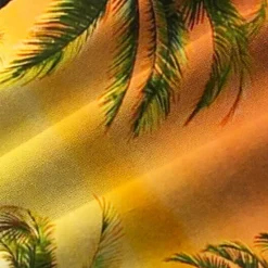 Sale OUKU Men's Palm Tree Tropical Plants Shirt Summer Hawaiian Shirt Aloha Shirt Short Sleeves Shirt Turndown Tropical Fashion Hawaiian Outdoor Street Hawaiian Red Blue Orange S M L
