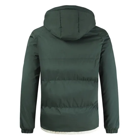 Hot OUKU Men's Parka Warm Work Daily Wear Pure Color Outerwear Clothing Apparel Casual Casual Daily Green Black White