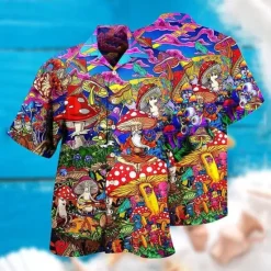 Online OUKU Men's Parrot Shirt Summer Hawaiian Shirt Camp Collar Shirt Short Sleeve Shirt Turndown Hawaiian Designer Casual Outdoor Street Casual Yellow Light Green Pink 3D Print S M L