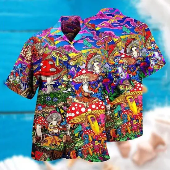 Online OUKU Men's Parrot Shirt Summer Hawaiian Shirt Camp Collar Shirt Short Sleeve Shirt Turndown Hawaiian Designer Casual Outdoor Street Casual Yellow Light Green Pink 3D Print S M L